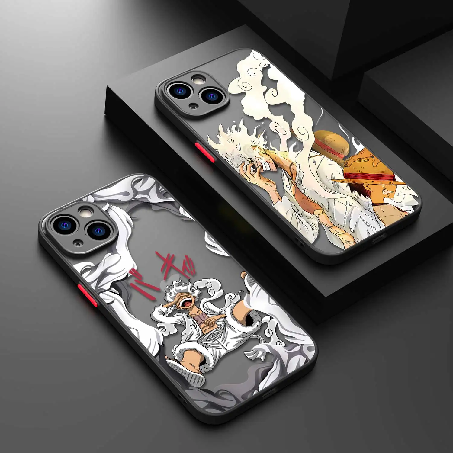 Cartoon O-One Piece Clear TPU Matte Phone Case For iPhone 15 11 14 13 12 Pro Max Mini X XR Xs 8 7 Plus 6 6S Cover Bumper Funda