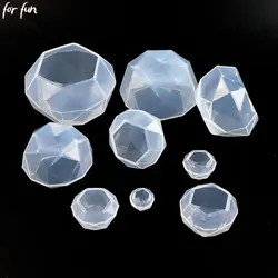 For Fun DIY Diamond Silicone Molds Jewelry Necklace Pendants Crystal Drop Glue Resin Mold Handmade Crafts Desktop Ornament