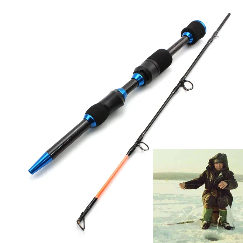 

NEW winter On ice fishing rod 65cm 75g carbon Heavy ultrashort Spinning Rod Travel Fishing Tackle