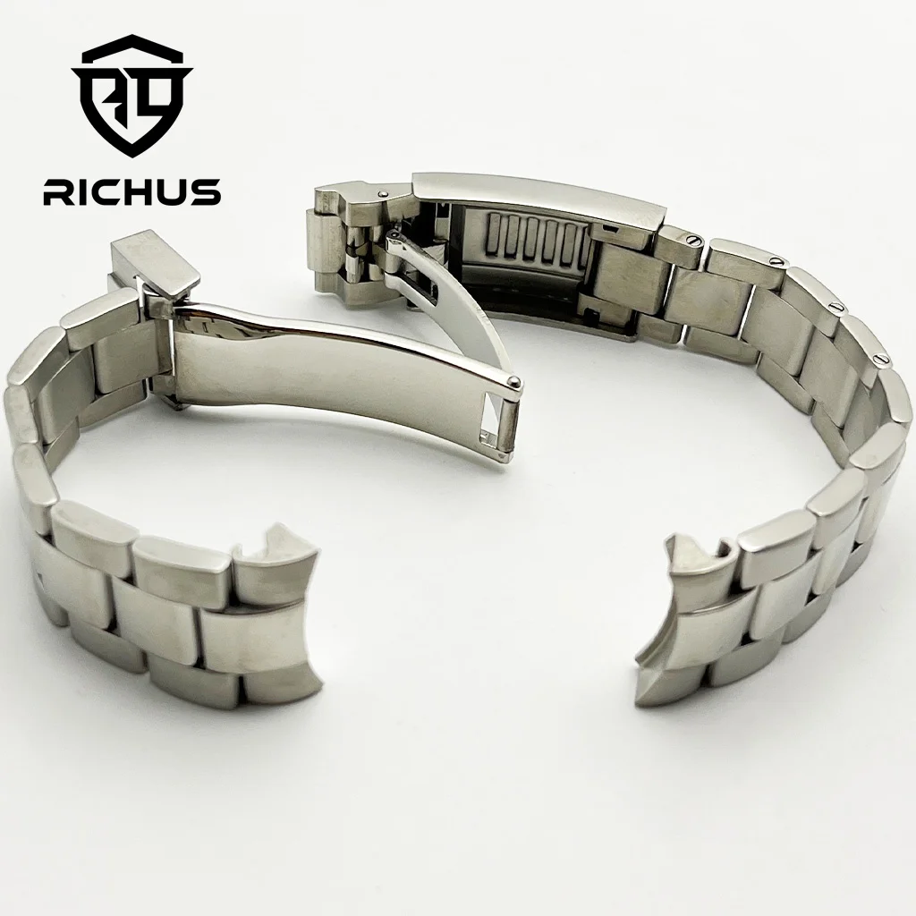 RICHUS 36/39 мм полированный корпус для часов с сапфировым стеклом подходит для NH35 NH36 Miyota8215-DG ETA 2824 PT5000 аксессуары для часов с механизмом