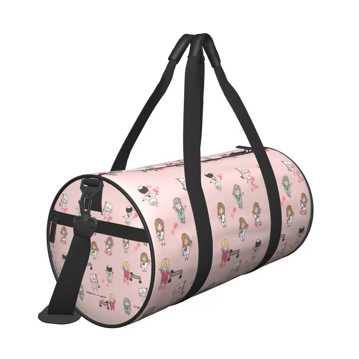 Enfermera En Apuros Doctor Nurse Sport Bags with Shoes Gym Bag Outdoor Men Women Pattern Handbag Training Retro Fitness Bag