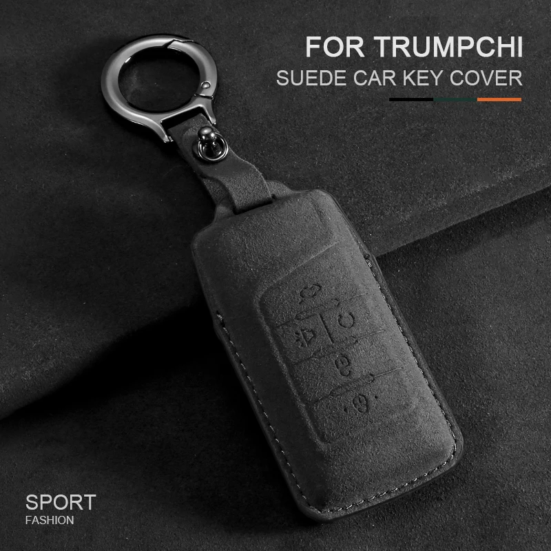 

Suede Smart Car Key Case Cover For GAC Trumpchi GS4 GM8 GA3 GA6 SGS7 GA4 GS5 GS3 Legend GS8 Keychain Keyless Box Fob Accessories