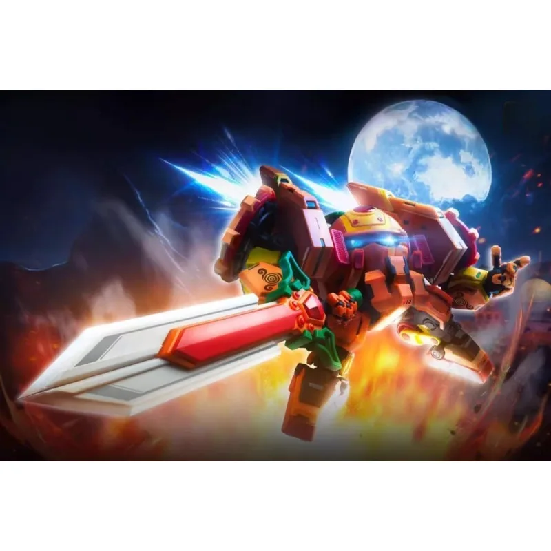 

InStock FinishedProduct Guobao Special Forces Xiangcheng Zhanbao Cheng Liuxiang Toy Assembled Mecha Model with Combination Play