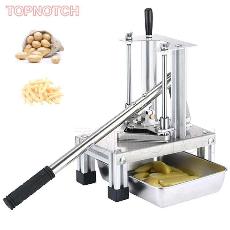 Commercial Vegetable Fruit Slicer French Fries Cutter Dicer With 3 Stainless Steel Blades Potatoes Carrots Cucumbers