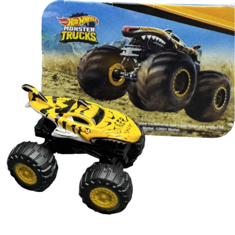 Super Mini Hot Wheels Monster Truck, modèle de voiture en alliage, jouets à collectionner, véhicules à moteur sur rail compacts, non contrôlés à distance