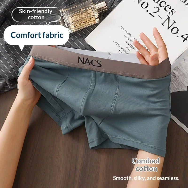 New Arrival Plus Size Men's Underwear Cotton Briefs Mid-Rise Solid Colour Men's Underwear Men's Boxer Briefs Underwear Shorts