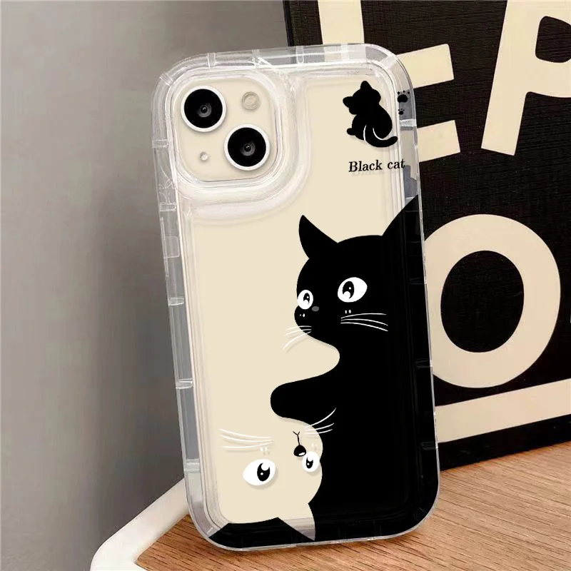 Custodia per animali Cat S23 FE per Samsung A54 A53 A52 A13 A14 5G S22 S23 S24 Ultra S20 FE S21 Plus A55 5G A51 A34 A33 A32 A24 A21S Case