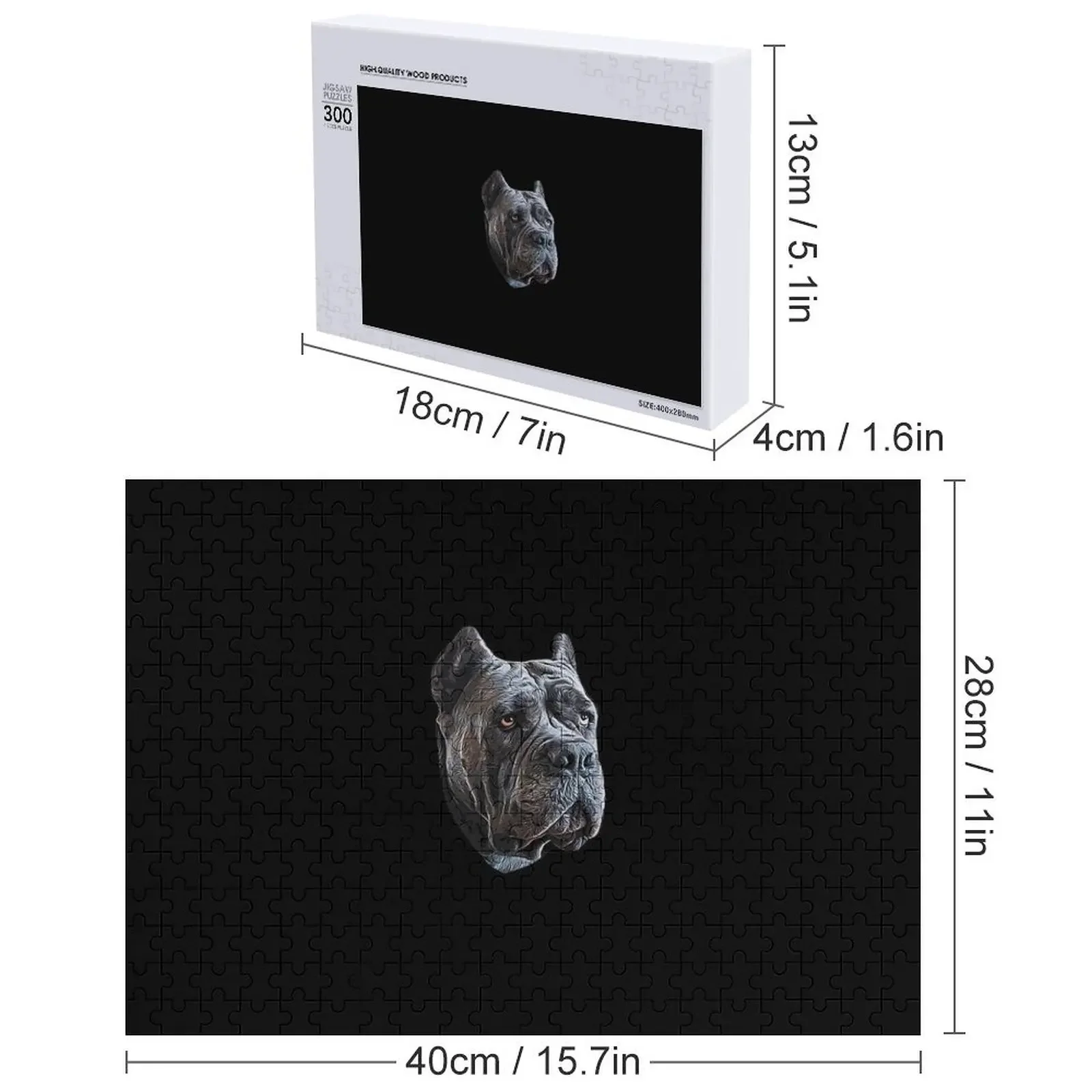 أحجية الصور المقطوعة الفنية ذات الوجه الأزرق من قصب كورسو، ألغاز الهدايا الشخصية