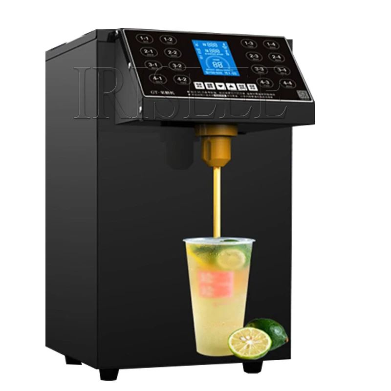 

Bubble Tea Coffee Shop Automatic Fructose Dispenser Machine for 110V/220V 8L Boba Tea Sugar Syrup Dispenser