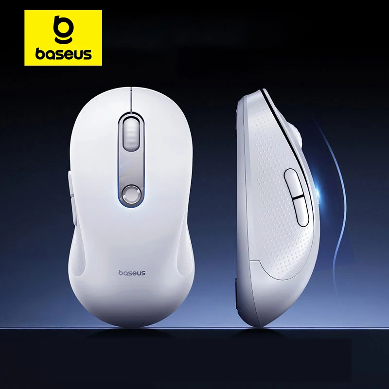 Baseus Wireless Mouse USB 2.4G Bluetooth 5.3 DPI Adjustable Silent Mice for iPad MacBook Computer Laptop Tablet Ergonomic Mouse