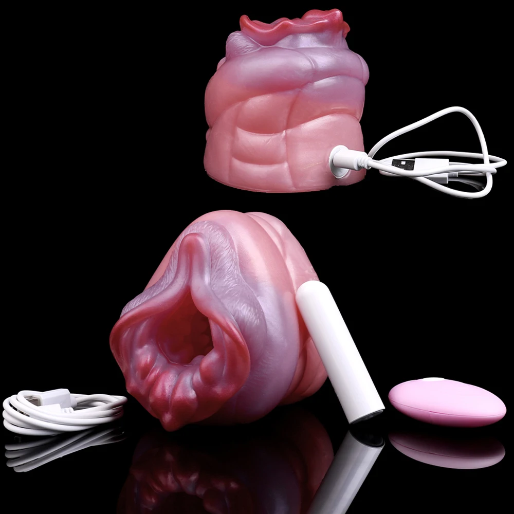 GEEBA Fantasy Vibrating Male Masturbator Silicone Penis Trainer Sex Toys For Men18+ Realistic Vagina Men Onahole Glans Exerciser