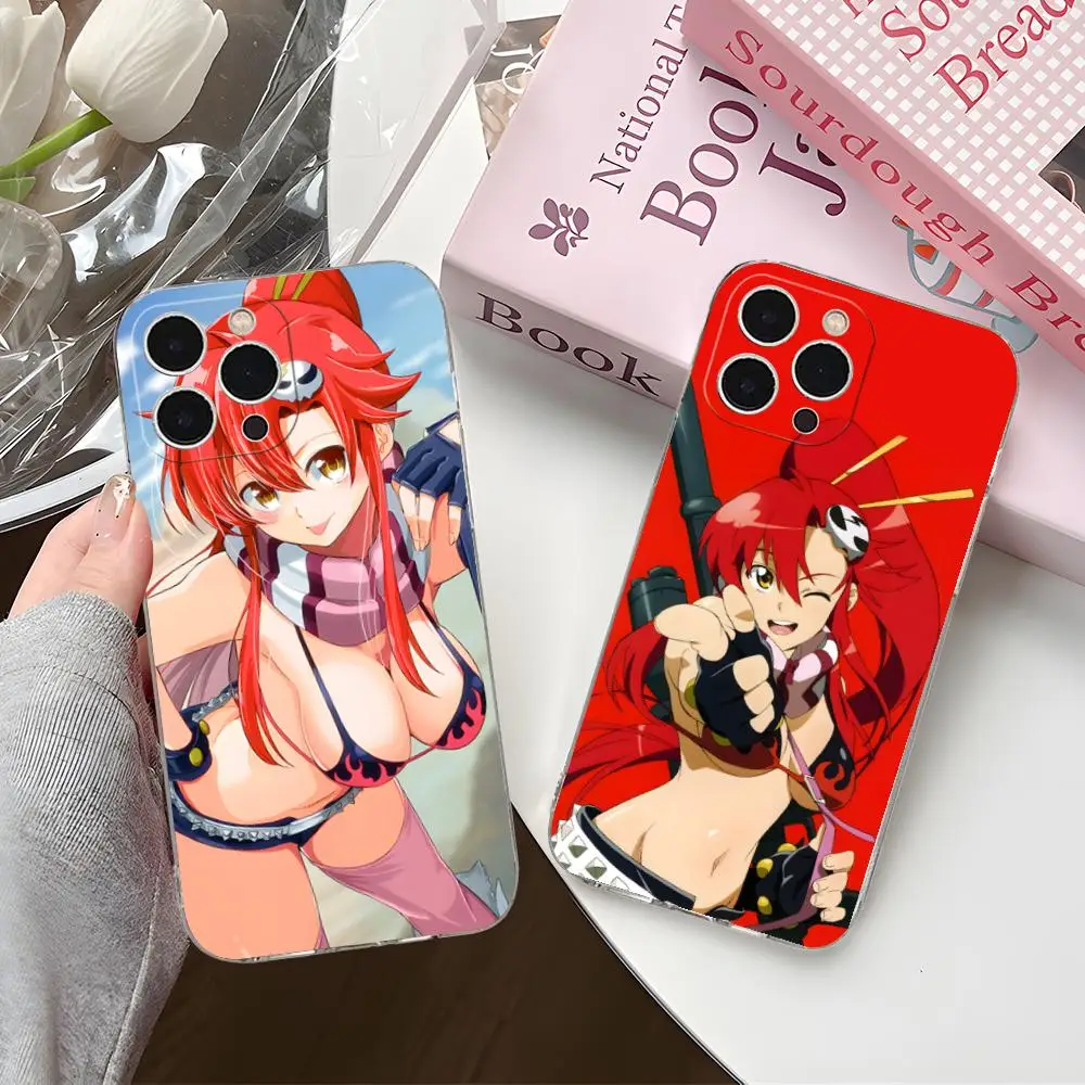 

Anime Yoko Littner Mobile Phone Case for iPhone 16 15 14 13 12 11 X XR XS 8 6 Pro Max Plus Mini Clear Colour Protective Pretty