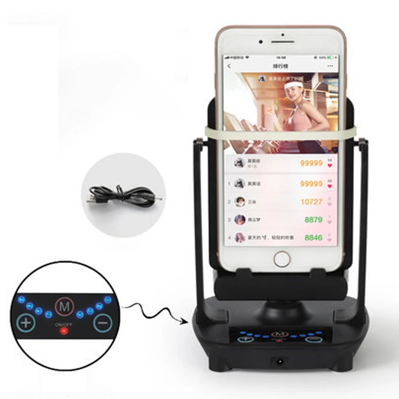 Phone Swing Shaker For Step Pokemon Go Stand Holder Phones Swinger Balance Brush Walker Stepper Counter With USB Cabel