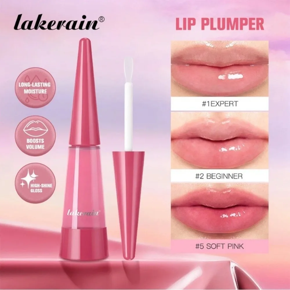2026 Hydrating Instant Plumping Lip Oil Glossy Non-Drying Plump Lip Oil Moisturizing Non-Sticky Lip Plumper Fuller-looking Lips