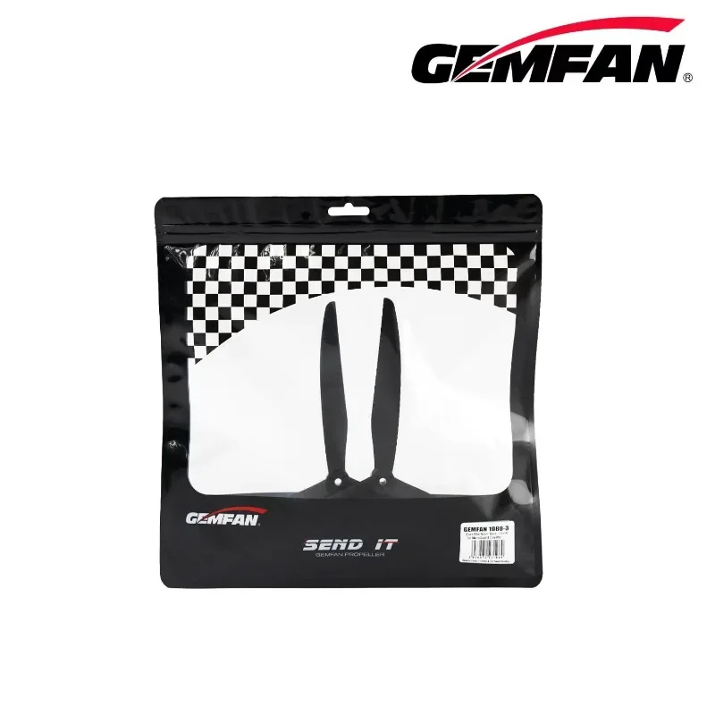 2 pares (2cw + 2ccw) gemfan cinelifter gemfan 1080-3 10x8x3 hélice de fibra de náilon de vidro de 3 lâminas para 10 "fpv cinelifter marcoquad