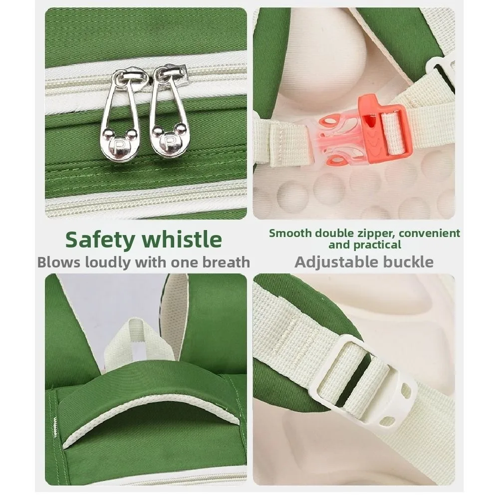 Borsa da scuola ergonomica per bambini Protezione della colonna vertebrale Zaino per studenti in stile britannico Zaino ortopedico con chiusura a cerniera di grande capacità