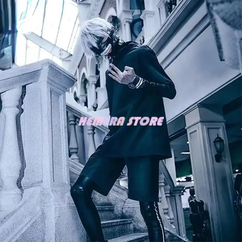 2025 New Anime Tokyo Ghoul Ken Kaneki Cosplay Dress Halloween Costumes For Women Touka Kirishima PU Leather Black F ❤ ❤ $zz