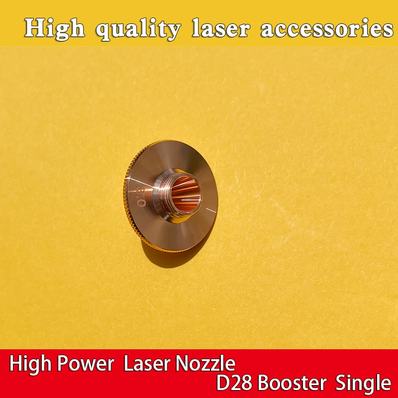 10 Stück Booster-Laserdüse D28 H15 Einzelner Hochleistungs-Faserschneidkopf Druckverstärkung 3,0 3,5 4,0 5,0 mm Kaliber für HANS Prec – Detail 1