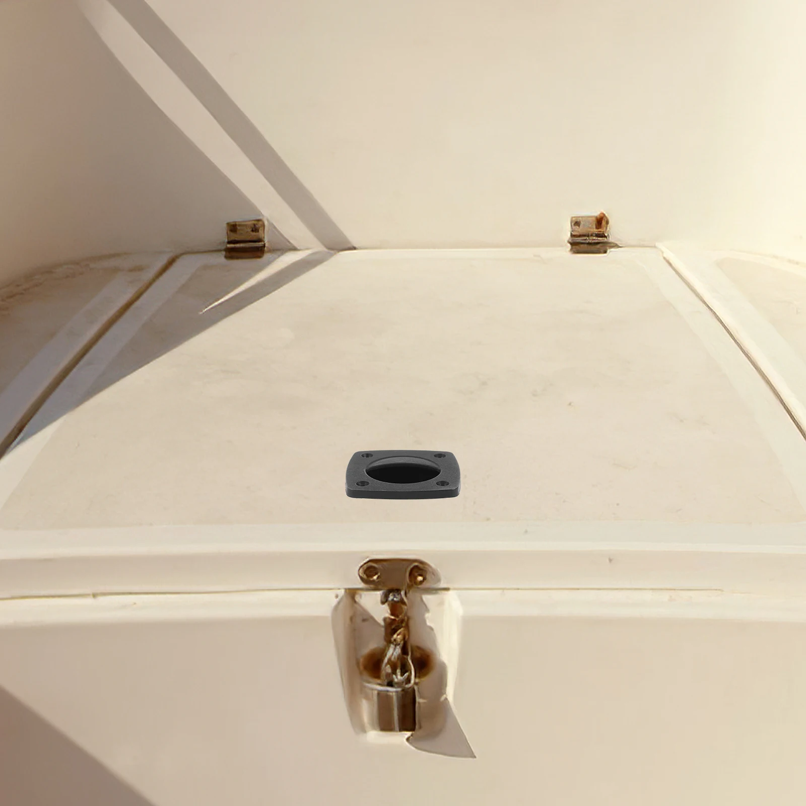 

2pcs Nylon Handle Flush Pull Boat Hatch Latches Heavy Duty Square Pp Slam Recessed Cabinet Pulls Marine Accessories