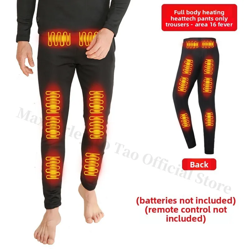 42 Areas Heated Suit Men Women Winter Ski Thermal Heating Underwear Jacket + Trousers Electric Self Heating Fleece Man Clothing