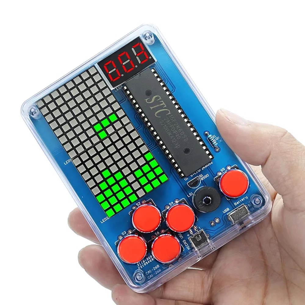 Imagem -06 - Kit Faça Você Mesmo Solda Eletrônica para Pixel Game Console Único Chip Eletrônica Prático tipo Verde 51