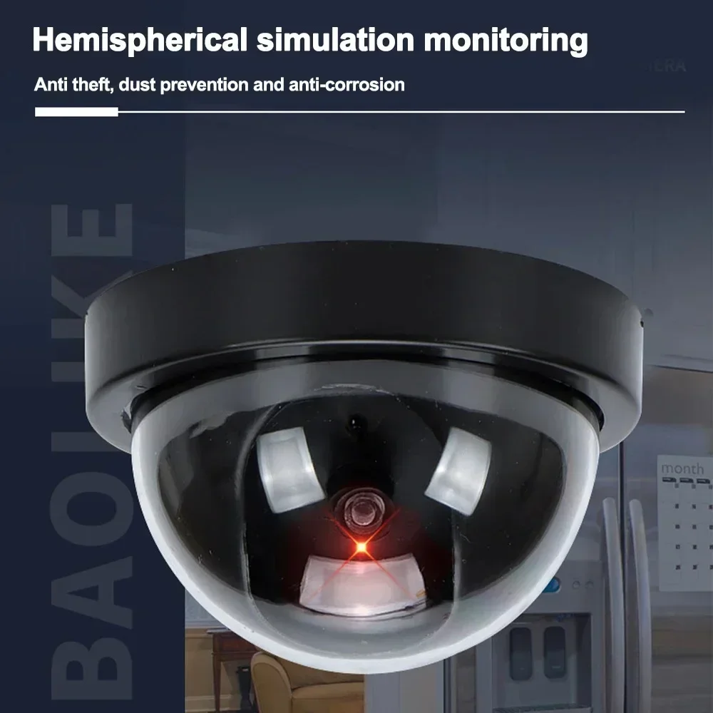 Dome CCTV Surveillance Security System, Câmera Manequim, LED, Piscando, Simulação, Monitor assaltante, Impermeável, Exterior