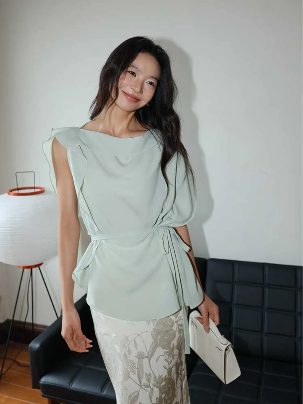 

ALONE SAVOR Dragon Happiness Girl Summer New Design Slim Fit T-Shirt Women's Fashionable Sleeveless Top P333 Casual Style