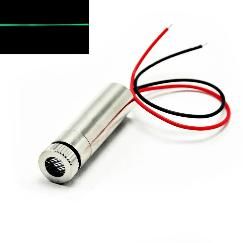 

515nm 520nm Green Line Laser Diode Module 10mW Focusable Positioning Light