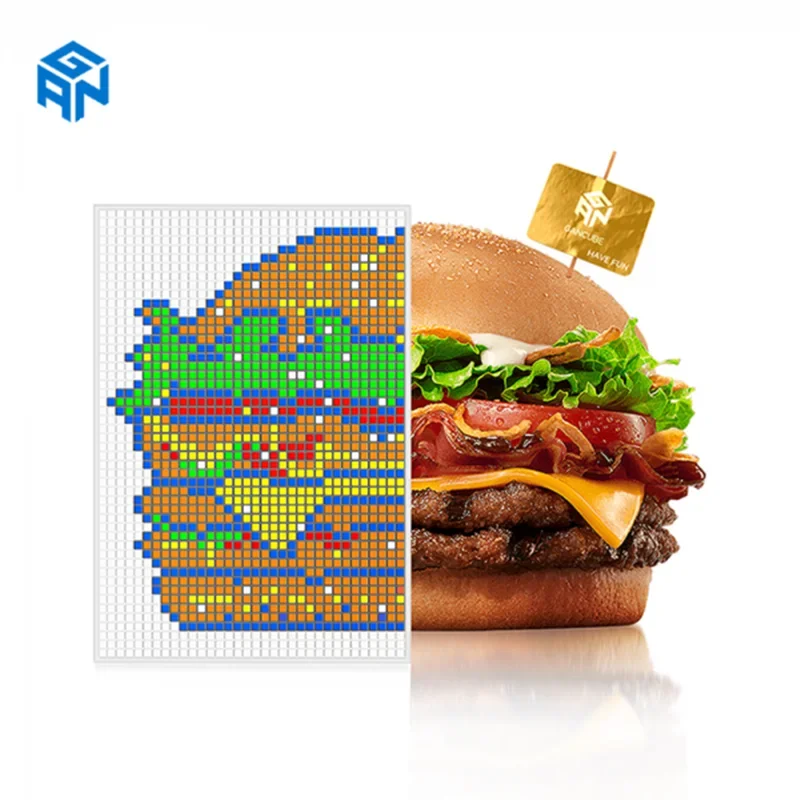 [Picube] Gan 10x10 kostki mozaikowe 6x6 DIY Puzzle magiczna kostka 10x10x10 magnetyczne kreatywne 6x6x6 obrazy dekoracyjne zabawki dla dzieci