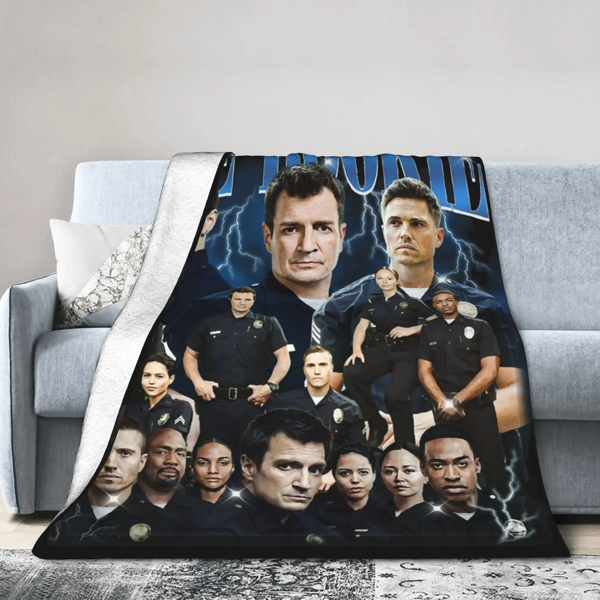 

Одеяло из серии телешоу Rookie, коралловое флисовое плюшевое украшение, многофункциональное супермягкое одеяло John Nolan для автомобиля