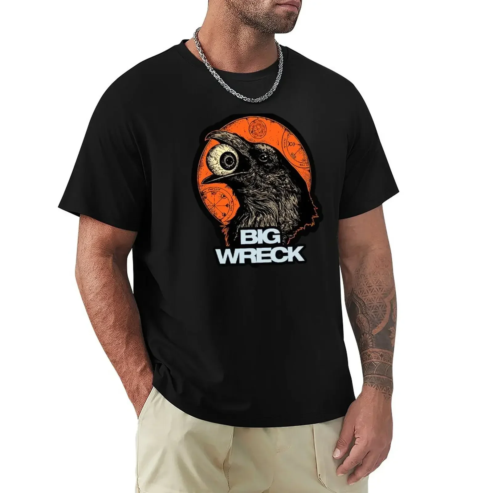 Big Wreck bird head eat eye T-Shirt plus sizes shirts graphic tees baggy shirts man clothes mens designer clothes