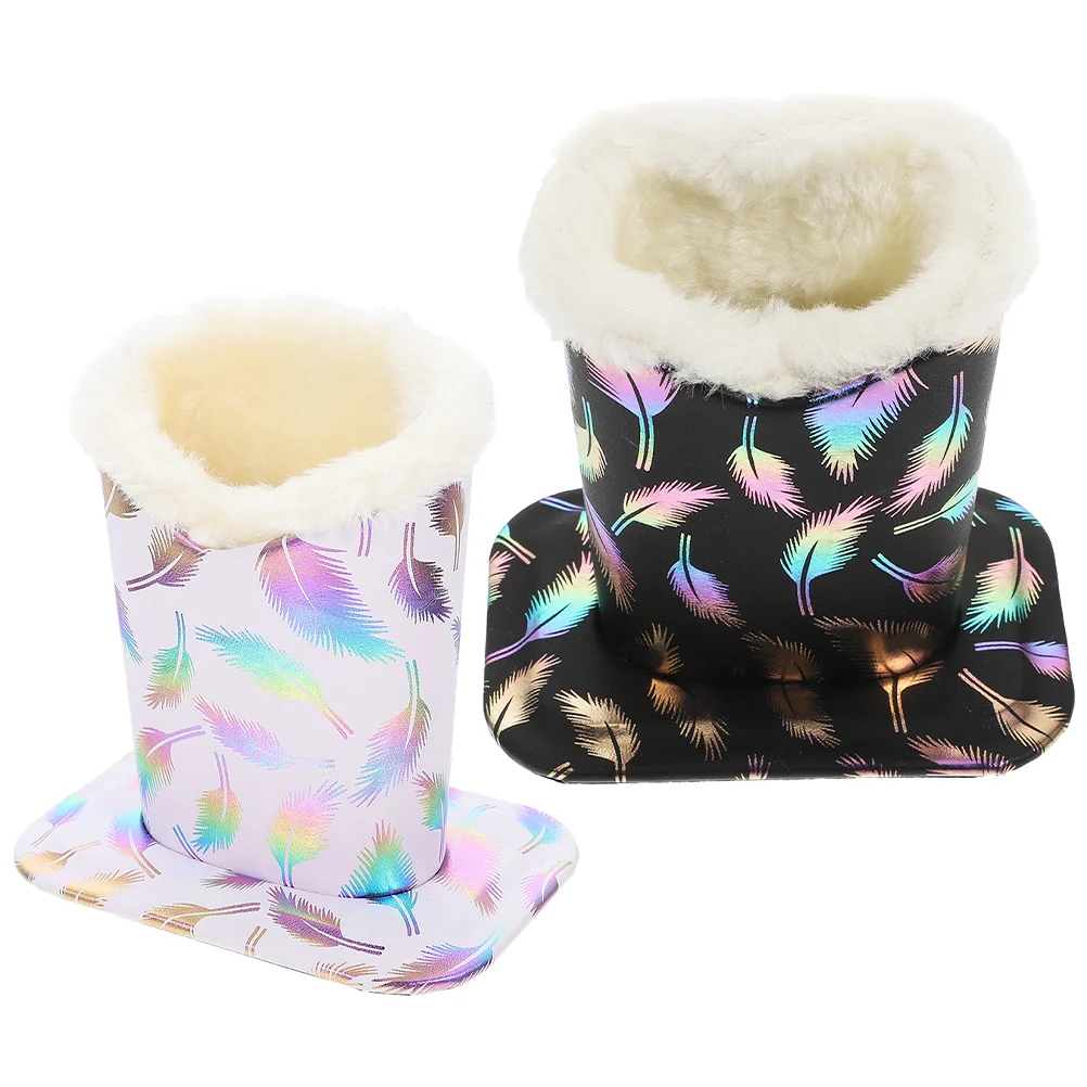 

2 Pcs Glasses Base Brackets for Shelves Eye Holder Eyeglasses Stand Stands Plush Child