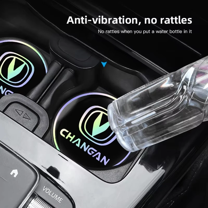 

Epoxy Car Cup Coasters Slot Anti Slip Mats Fit Changan UNI-K UNI-T CS15 CS35 CS55 CS75 CS85 CX70 F70 Auto Interior Accessories