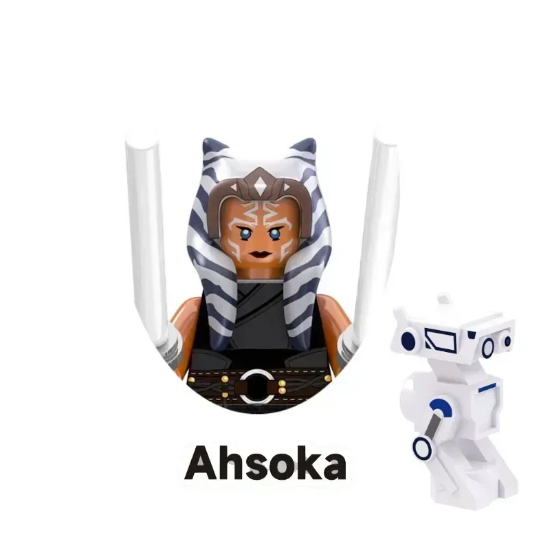 Brinquedos quentes star wars blocos soldado palpatine darth maul luke skywalker mandalorianos ahsoka obi-wan figuras de ação mini brinquedos do miúdo