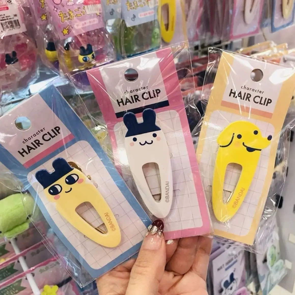 Tamagotchi Electronic Pet Mametchi Kuchipatchi Hair Clips Sweet Girly Bangs Clips Broken Hair Side Hair Accessories view 5