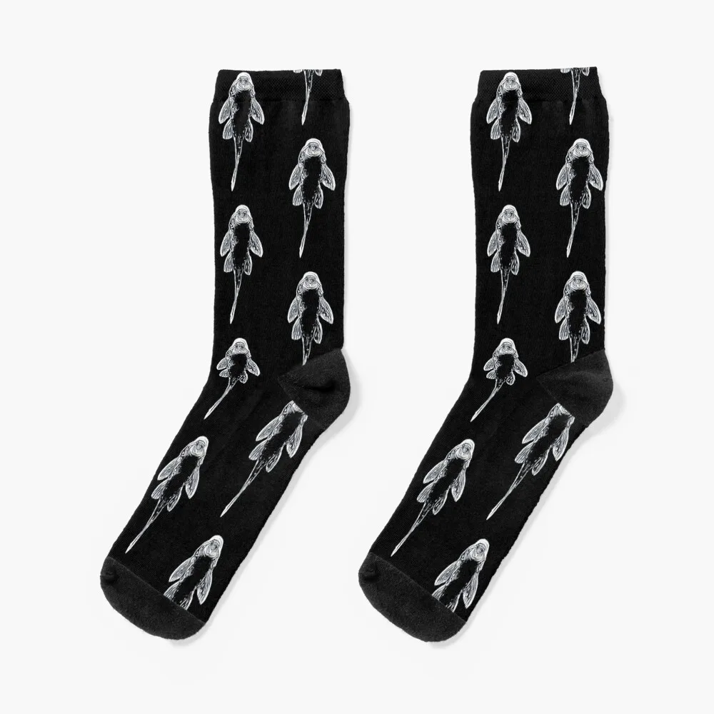 

Pleco Plecostomus Fish Keeper Socks anti-slip Novelties custom sports Socks Male Women's