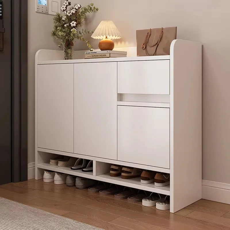 

Dust Cover White Shoe Cabinet Storage Strong Modern Luxury Shoe Cabinet Narrow Solid Wood Scarpiera Salvaspazii Furniture Home