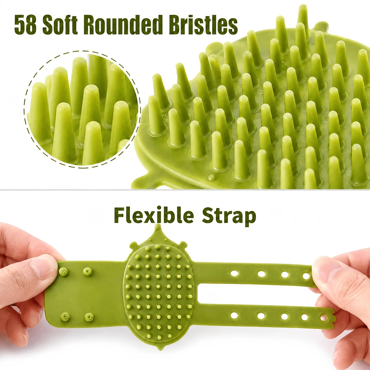 2pcs Table Leg Cat Self-Grooming Brush, Pet Grooming Scraper with Adjustable Strap, Anti-Itch Massage Toy for Cats And Dogs