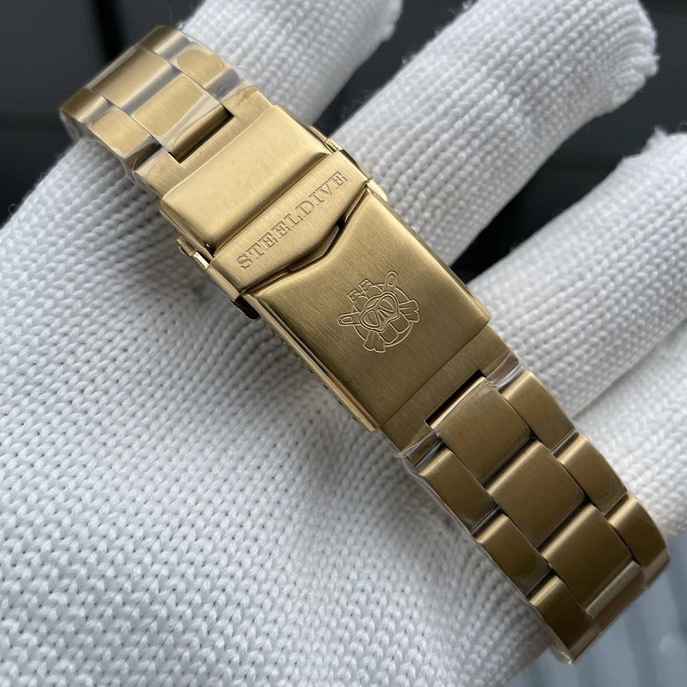 

SD1953IPG IPG-покрытый браслет с изогнутой головкой диаметром 20 мм и фрезерованной пряжкой с застежкой и безопасностью для часов STEELDIVE для дайвинга