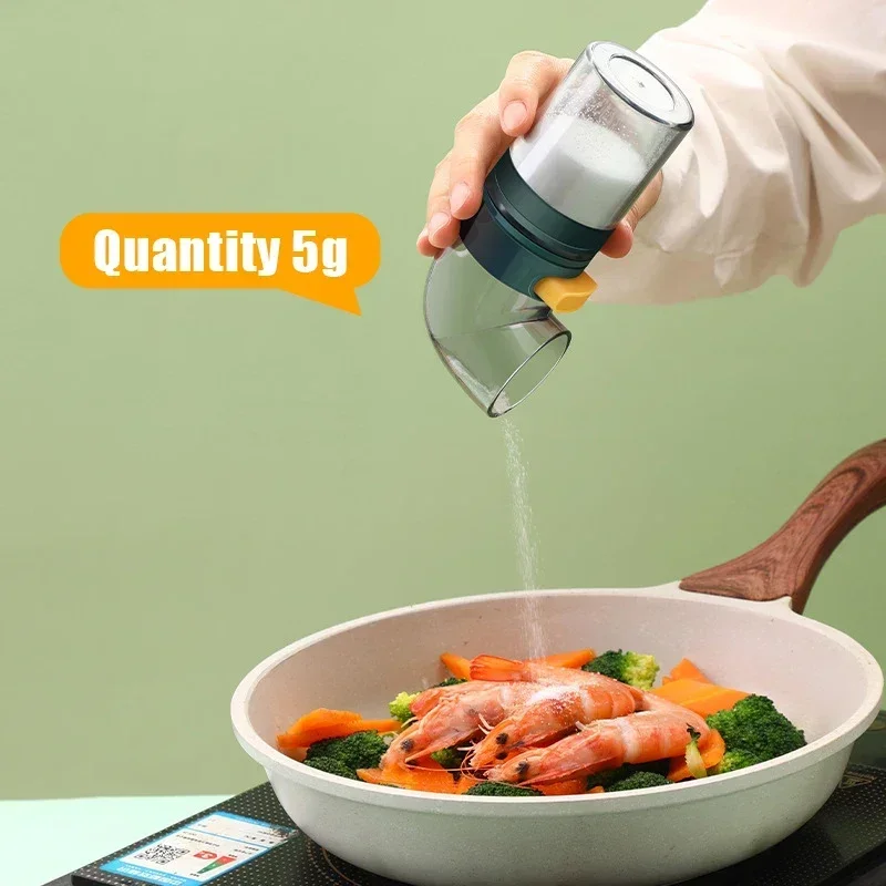 2024 New Quantitative salt control bottle salt shaker Controlled seasoning jar seasoning box Household kitchen seasoning bottle