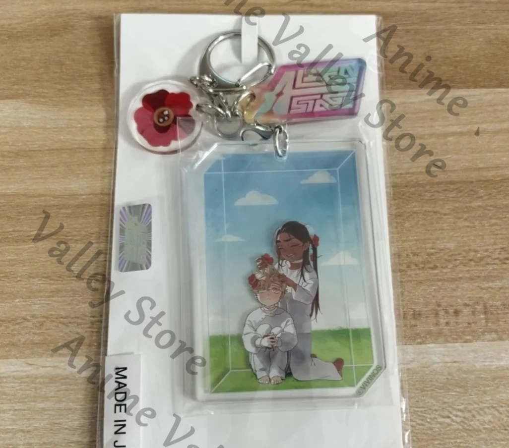 

Genuine Anime Alien Stage Official Luka Hyuna Cosplay Garden Acrylic Keychain Keyring Cartoon Pendant Key Chain Adorn Gift