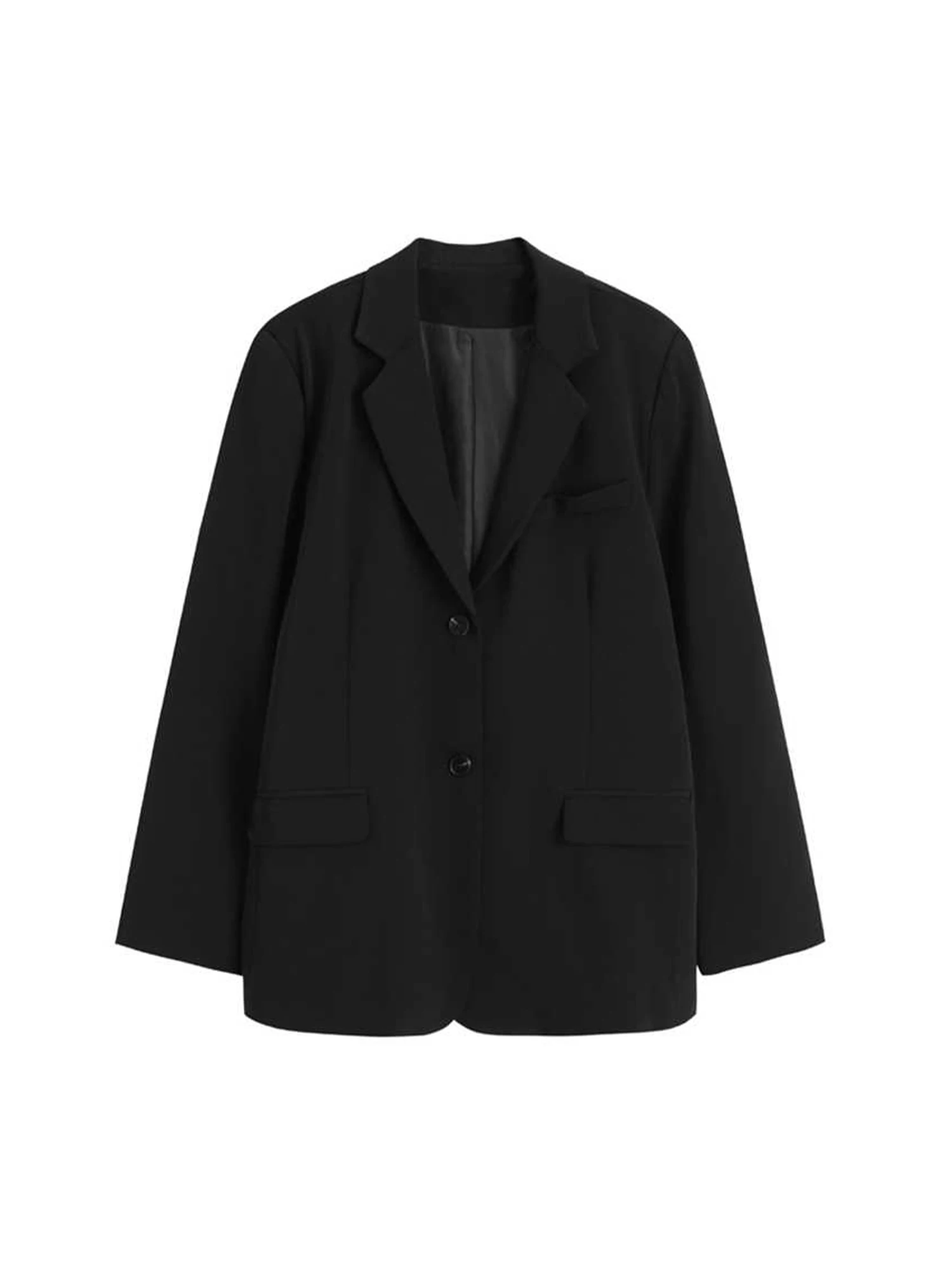 

Women's Black Gothic Blazer Jacket Vintage Long Sleeve Outerwear Elegant Office Ladies Suit Coat Harajuku Y2k Emo 2000s Clothes