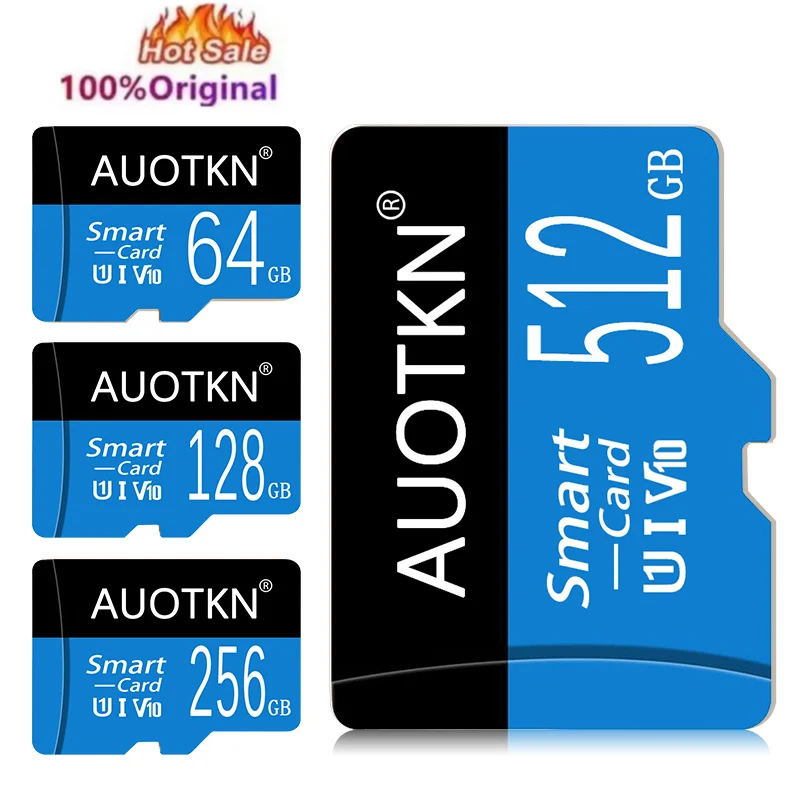 Micro TF SD Card 512GB Class 10 Flash Memory Card 128G 256G Cartao de memoria TF Card 8GB 16GB 32GB 64GB Мини - карта SD