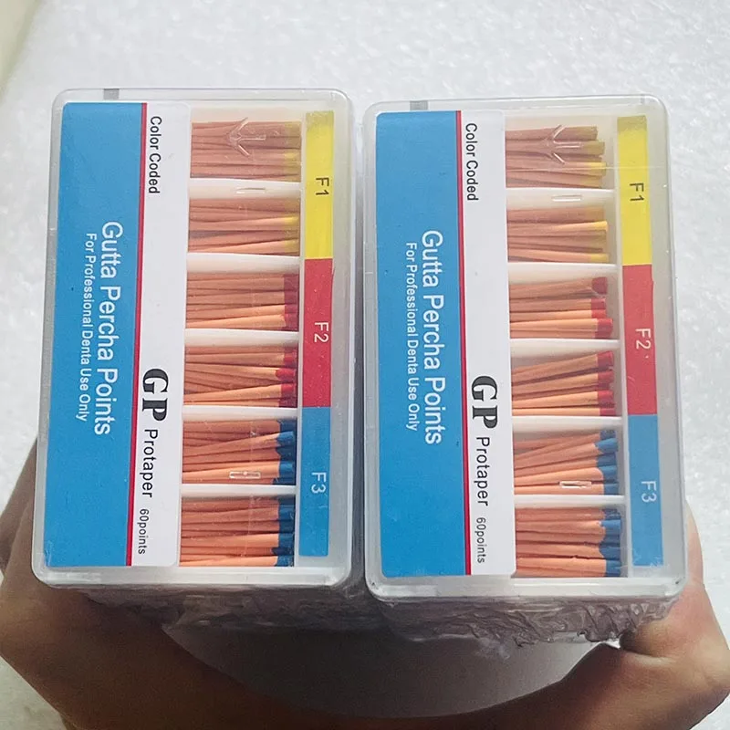 10-ボックス歯科ガッタパーチャポイント-f1-f2-f3-歯内療法吸収性紙コーン遠藤根管閉塞ヒント歯科材料