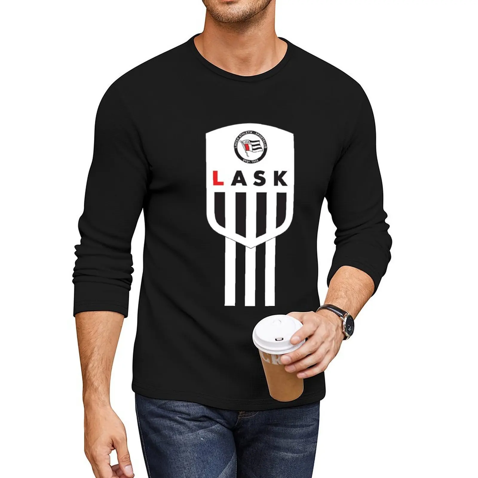 

Lask Linz Footbal fans ultras, hooligans Austria Long T-Shirt anime aesthetic clothes customized t shirts men t shirt