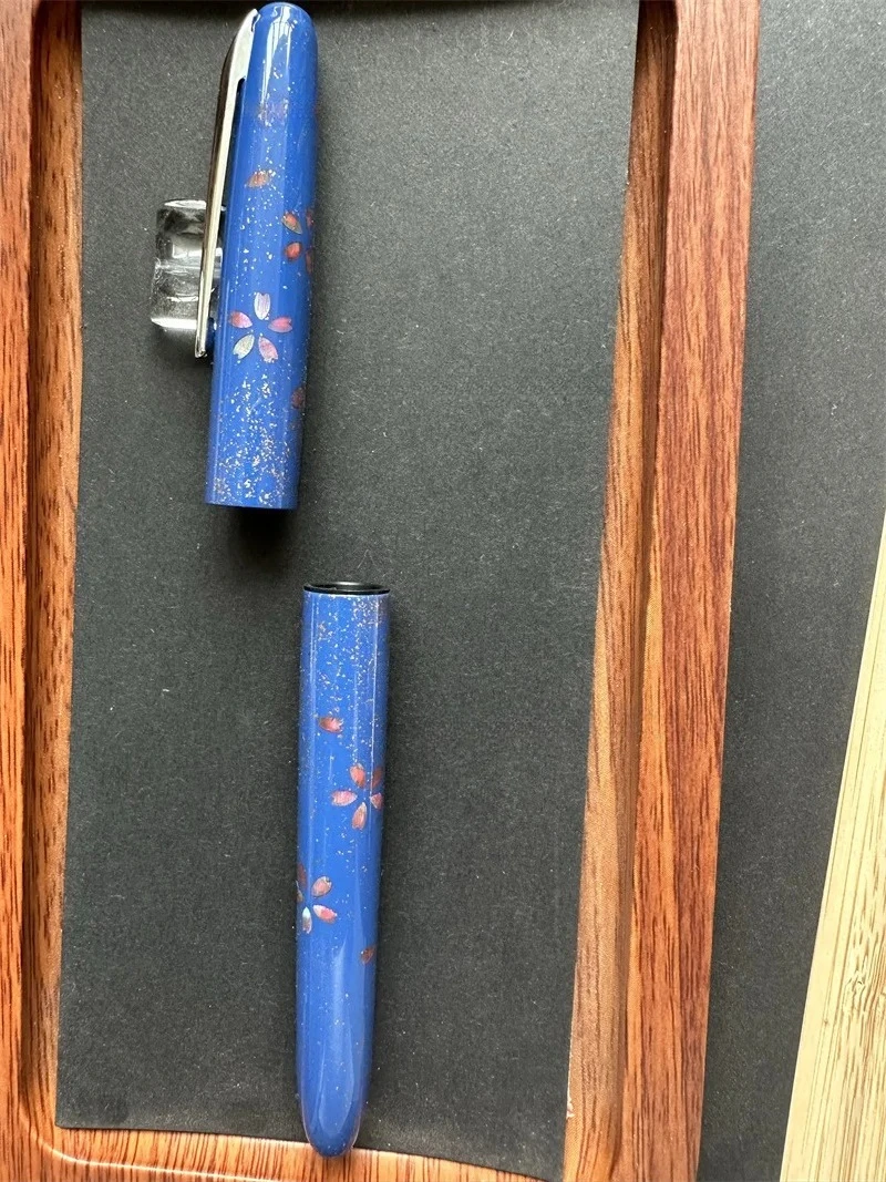 

5 Styles Handmade No Nib Set Lacquer Raden Carving Mother of Pearl Fountain Pen Barrel Golden Pink Cherry Blossom For Hero 100