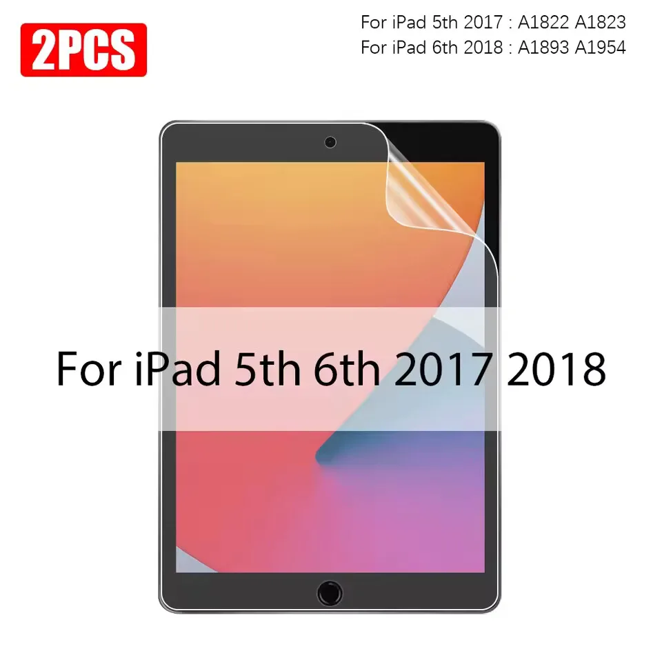 2 Stück iPad Displayschutzfolien mit Papiergefühl für iPad Pro 11 10./11. Generation, iPad 7/8/9. Generation, Air 6 4 5 10.9 13 12.9 M2 M3 M4 Mini6 7 Folie