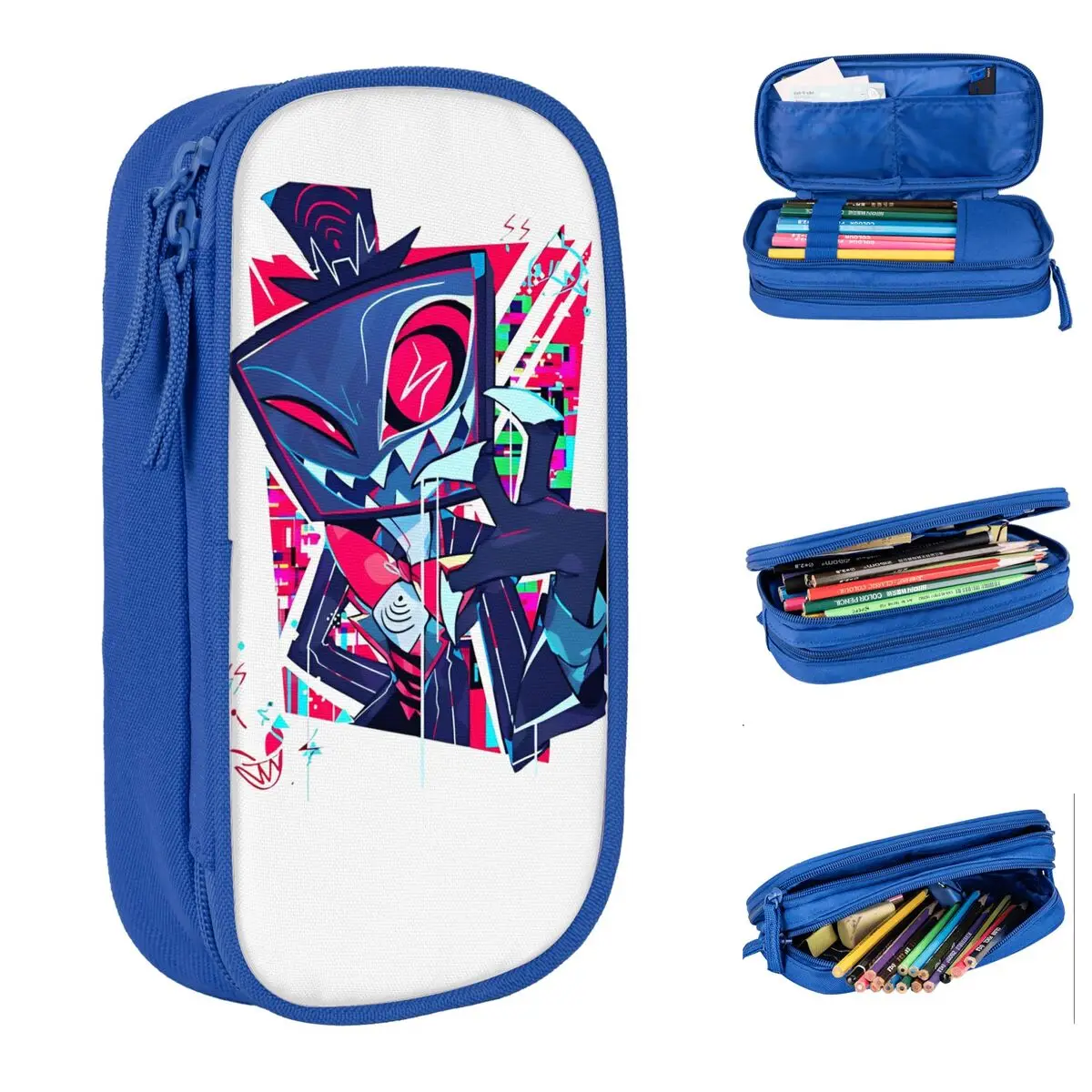 

Hazbins Hotels Vox Pencil Cases Pen Box Bags for Student Large Storage School Supplies Zipper Pencil Box