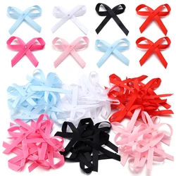 50Pcs 5*4cm Colourful Ribbon Bow Polyester Satin Bows For DIY Sewing Crafts Clothes Headwear Accessories Party Wedding Decor