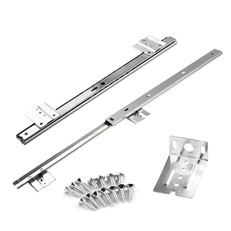 Adjustable Under Desk Keyboards Tray Steel Fit Most Tables for Organized Space HX6C